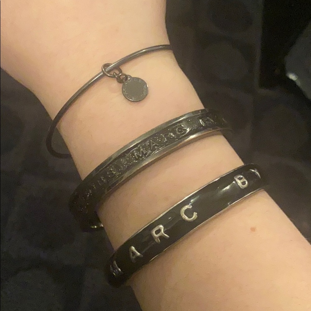Marc by Marc Jacobs Black Bangle Set